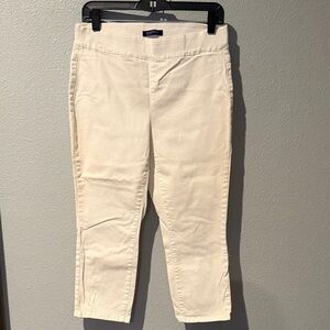 Bandolino White Katie Mid-Rise Pants